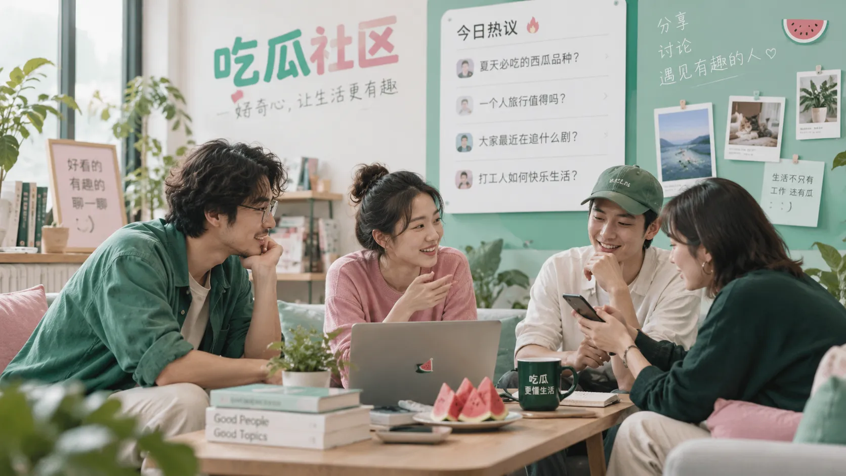吃瓜社区讨论示意